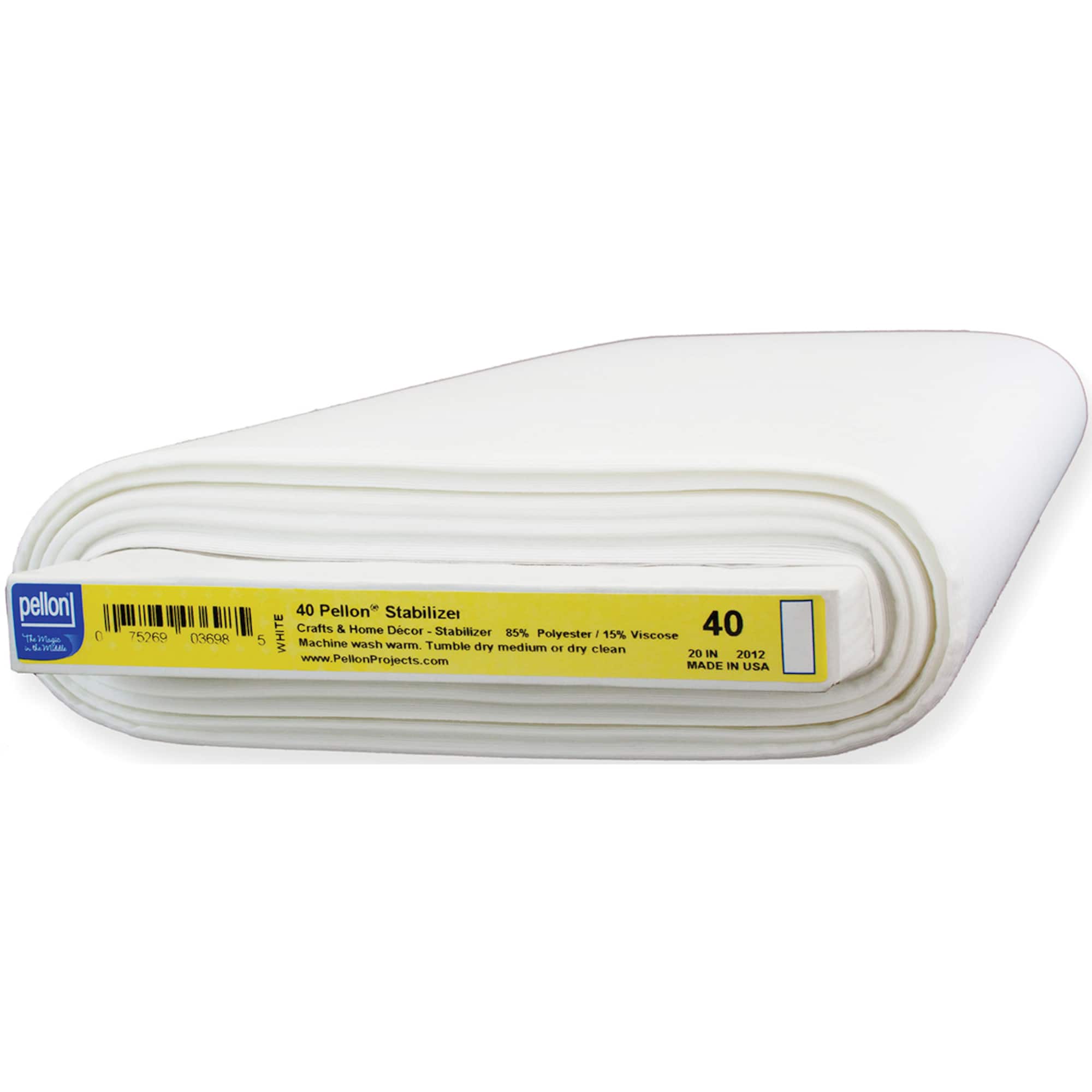Pellon® White Sew-In Medium Weight Stabilizer, 20'' x 30yd.